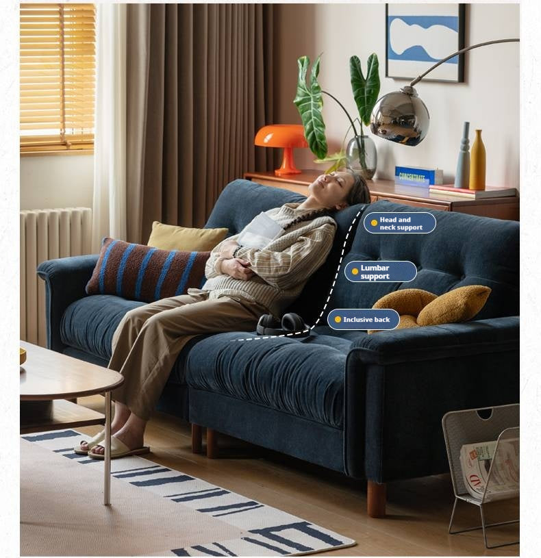 Modern Chenille Fabric 3-Seater Sofa