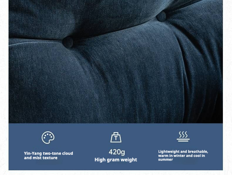 Modern Chenille Fabric 3-Seater Sofa