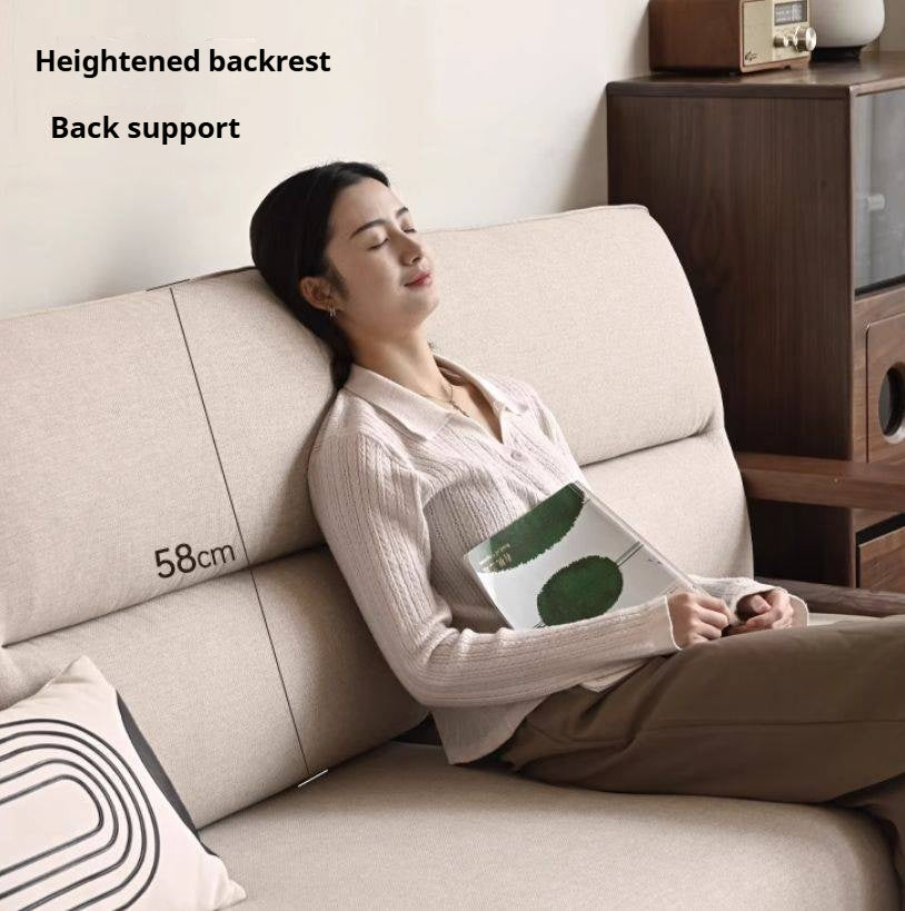 Premium 100% Solid Wood 3-Seater Sofa | Thick Cushion | Modern Living Room Couch